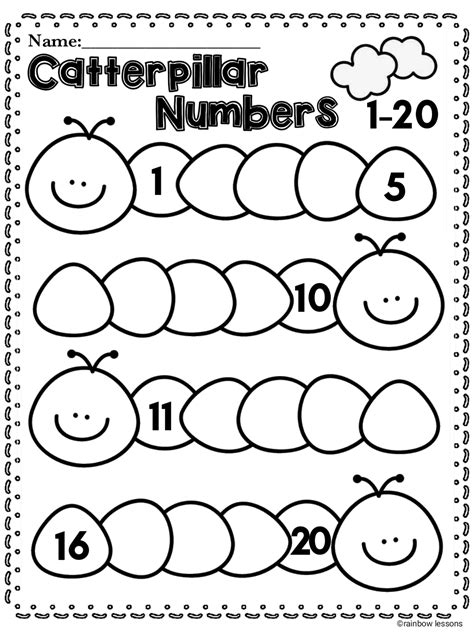 Numbers 1 20 Worksheets Spring Math Worksheets Made By Teachers