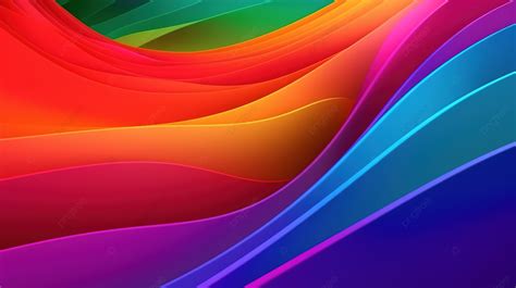 colorful wavy background 3d abstract gradient rainbow color wavy lgbtq background hd