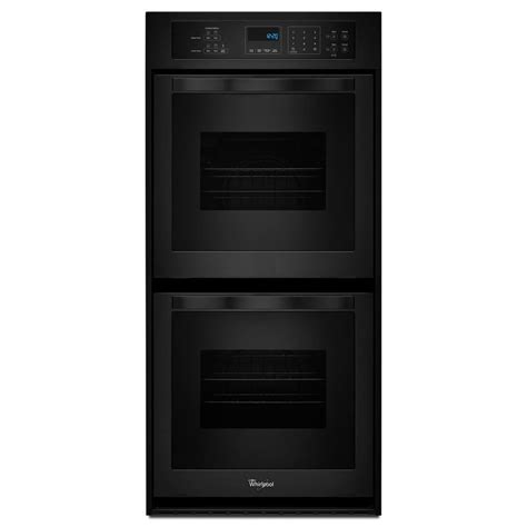 Whirlpool Self Cleaning Double Electric Wall Oven Black