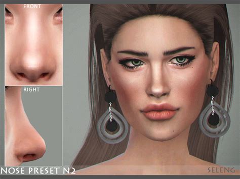 Selengs Nose Preset N2 Sims 4 Sims The Sims 4 Skin