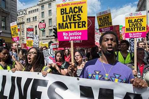 The violence was subsequently blamed on outsiders seeking to confront the authorities and inflict damage. New Black Lives Matter protests take on police racism and ...