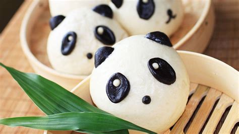 Sweet Panda Mantou Recipe Sweet Buns 甜馒头 Sweet Buns Panda Food