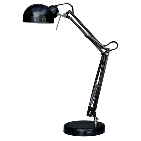 Essential Home Adjustable Desk Lamp Black