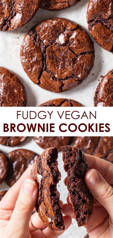 Fudgy Vegan Chocolate Brownie Cookies The Loopy Whisk