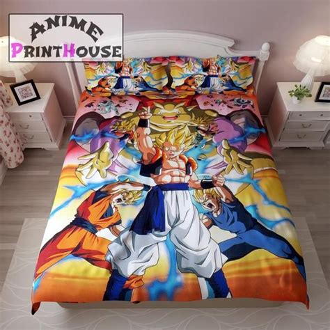 Shop designer brands · members earn cash back · get sale alerts Dragon Ball Z Goku Bed Set, Comforter & Bed Sheets | Bedding sets, Bed comforters, Dragon ball z