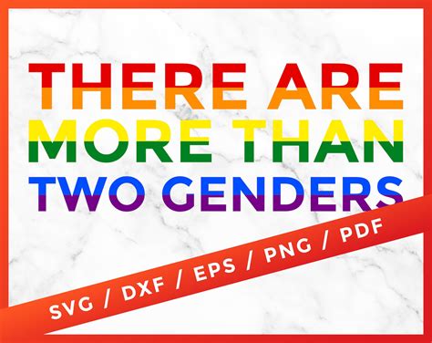 There Are More Than Two Genders Svg Genders Lgbt Lgbtq Etsy