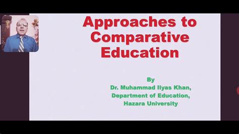 Approaches To Comparative Education Youtube
