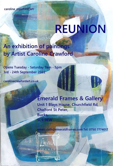 Reunion By Caroline Crawford Exhibition At Emerald Gallery In