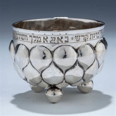 154 An Exceptional Silver Bris Milah Cup By Johan Friederich Ehe J