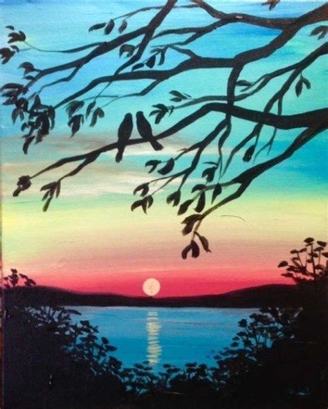 How To Use Acrylic Paints Brighter Craft Silhouette Painting Easy