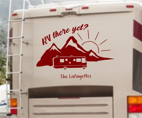 Rv There Yet Motorhome Decal Rv Camper Decal Camper Trailer Decal