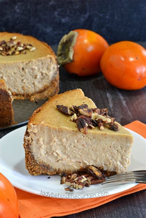 I live in michigan and usually don't see them on store shelves until late october, but i do live in a small town so that may make a difference! Persimmon Cheesecake