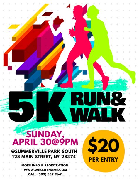 5k Run And Walk Flyer Template Postermywall