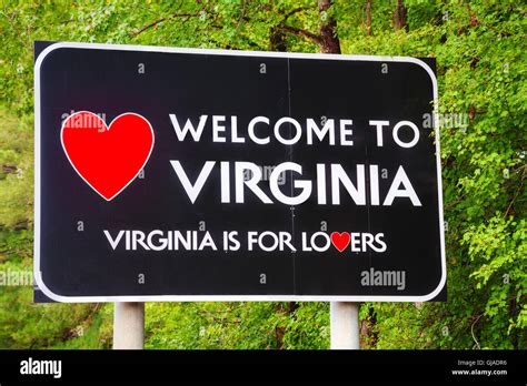 Welcome To Virginia Sign Hi Res Stock Photography And Images Alamy