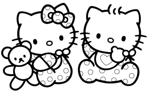 Save or print them, share with your family! Coloring Pages of Kitty And Friends To Color