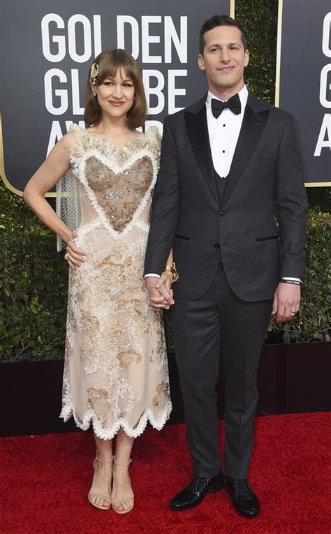 Andy Samberg And Joanna Newsom From Golden Globes 2019 Red Carpet