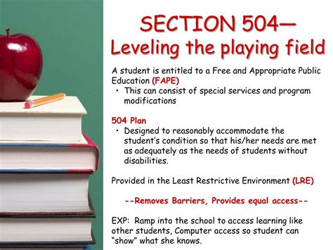Ppt The Ada Idea And Section 504 In Education Powerpoint