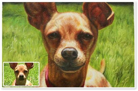 Hand Painted Dog Portraits Custom Dog Paintings