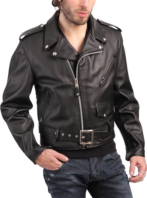 Schott Nyc Perfecto Leather Motorcycle Jacket Black 48 Chest