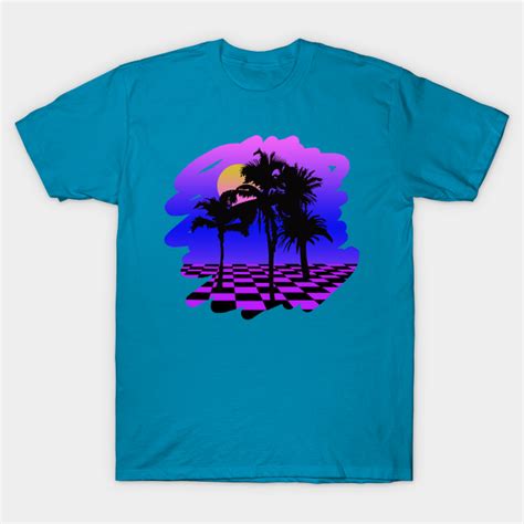 Eighties Vhs Palm Trees Dream Of Paradise T Shirt Teepublic