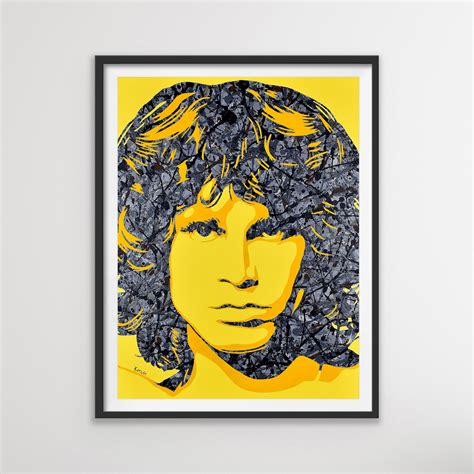 Jim Morrison Original Painting By Kerwin Art