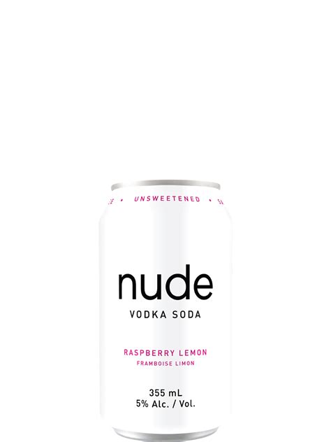 Nude Vodka Soda Raspberry Lemon Pack Cans Newfoundland Labrador