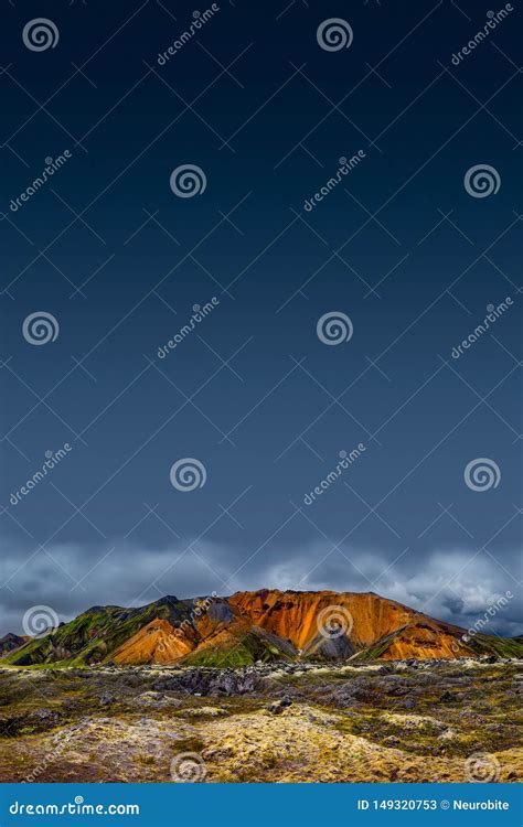 Beautiful Colorful Volcanic Mountains Landmannalaugar In Iceland Earth