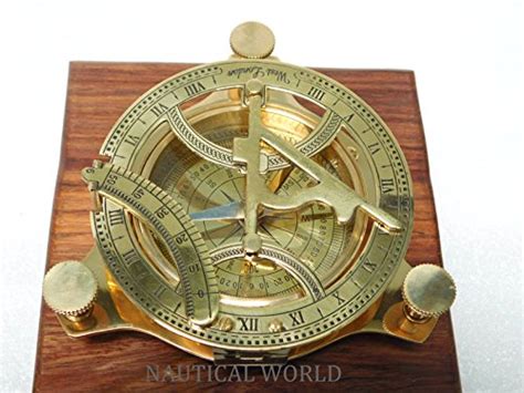 3 brass compass sundial maritime nautical vintage antique nautical sundial compass garden