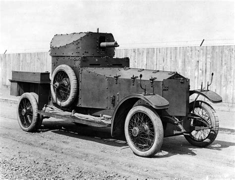 The First Standardised Version Of A British Rolls Royce Armoured Car In