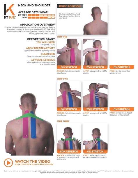 Neck And Shoulder Kt Tape Helps Treat This Condition By Adjusting