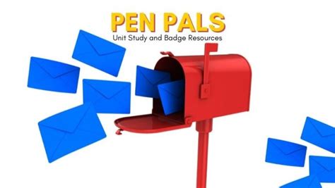 Pen Pals Unit Study And Badge Resources Curiosity Untamed