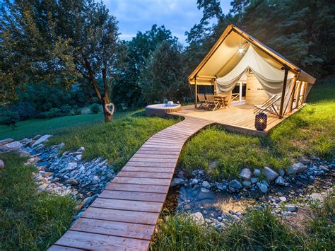 Romantic Glamping Tent At Chateau Ram Ak Glamping Resort In Slovenia A Perfect Getaway With