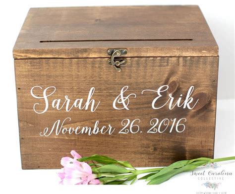 How To Make A Wedding Card Holder New Rustic Wedding Card Box From