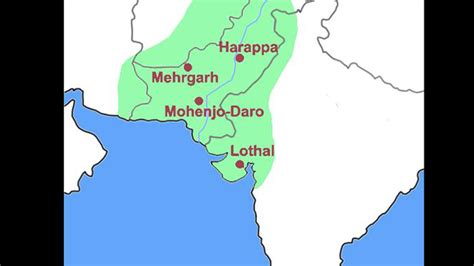 Harappa And Mohenjo Daro Map