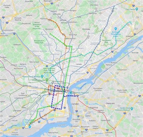 Philadelphia Transit The Expanse Transitional Map