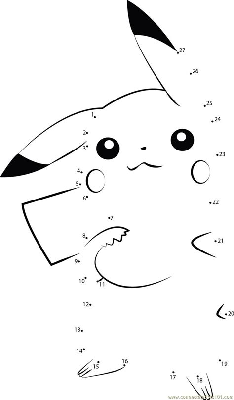 Print our 12 free minecraft dot to dots activity sheets for gaming fans to practice counting and these dot to dot worksheets come in a wide range of skill levels. Energetic Pikachu dot to dot printable worksheet - Connect ...