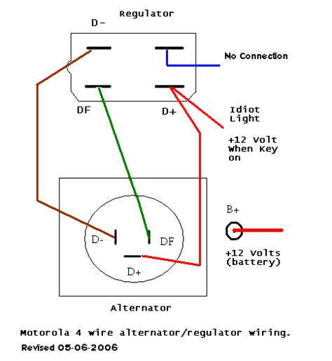 Bosch 4 Wire Alternator Wiring Diagram
