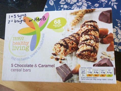 Healthy living doesn't have to be hard. HexB or 3syns each Tesco healthy living chocolate ...