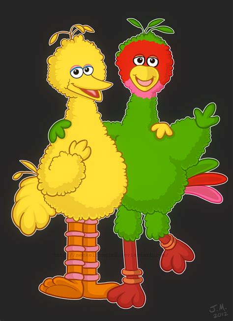 Big Bird And Abelardo By Meckelart On Deviantart