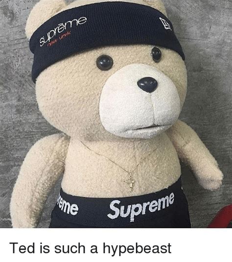 The He Supreme Ted Is Such A Hypebeast Hypebeast Meme On Meme