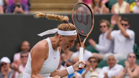Wimbledon Petra Kvitova Outclasses Th Ranked Opponent To Reach