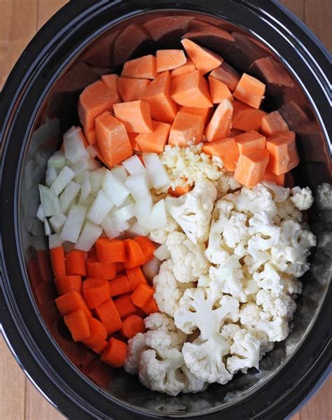 Curried Cauliflower Sweet Potato Soup Delightful Adventures