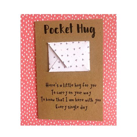 Pocket Hug Card Template Free