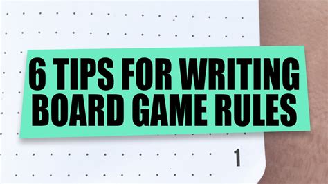 Every game is free to try or totally free 6 Tips on Writing Board Game Rules - Board Game Design ...