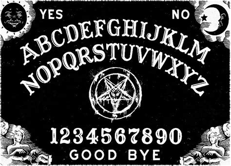 Satanic Ouija Board Big Black Canvas Back Patch Pentagram Black Metal