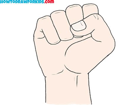 How To Draw A Fist Step By Step Easy Drawing Tutorial For Kids
