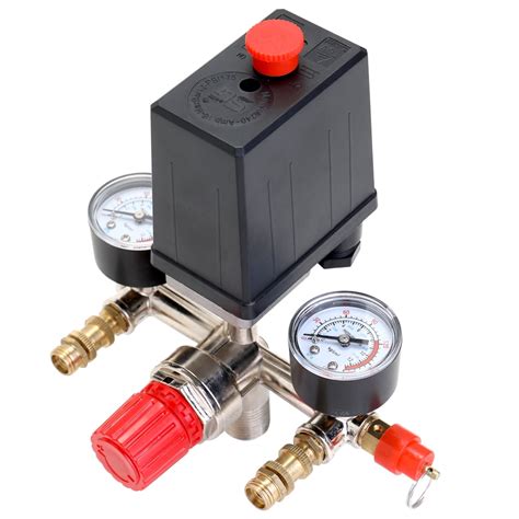 Business 125 Psi Air Compressor Pressure Switch Control Valve Manifold