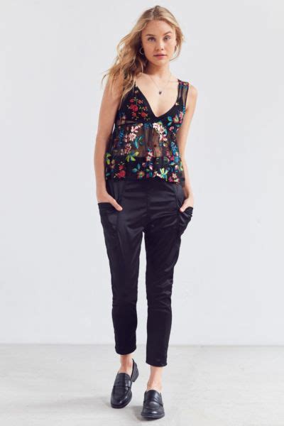 Bdg Becca Silky Drop Crotch Pant Urban Outfitters Canada