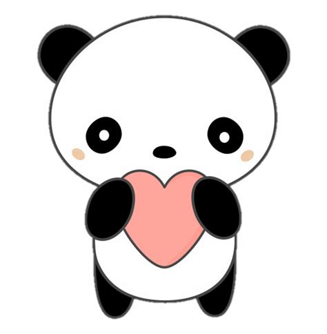 Sticker Kawaii Cutepanda Pandita Panda Cartoon Chibi