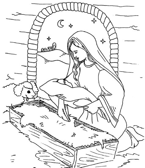 Mary Mother Of Jesus Coloring Pages Coloring Home